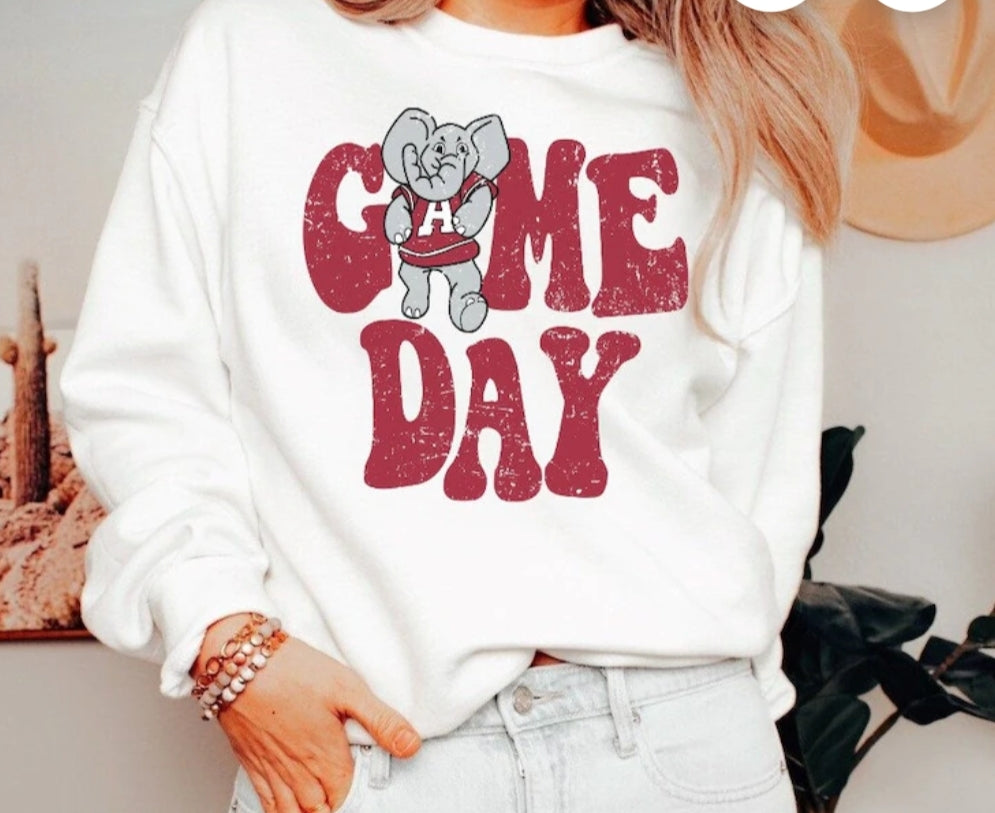 Game day alabama crewneck sweatshirt / T shirt