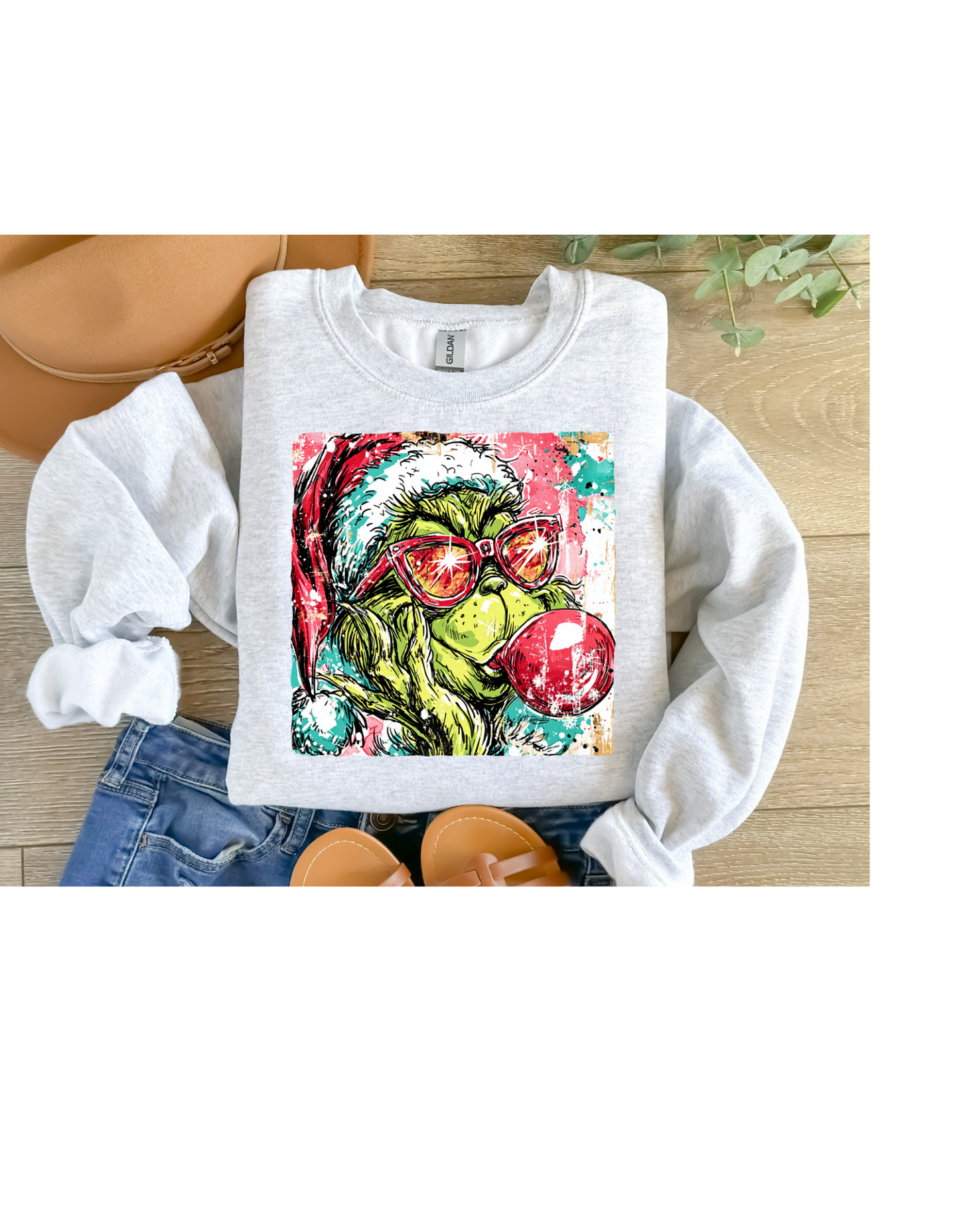 Grinch colorful crewneck sweatshirt
