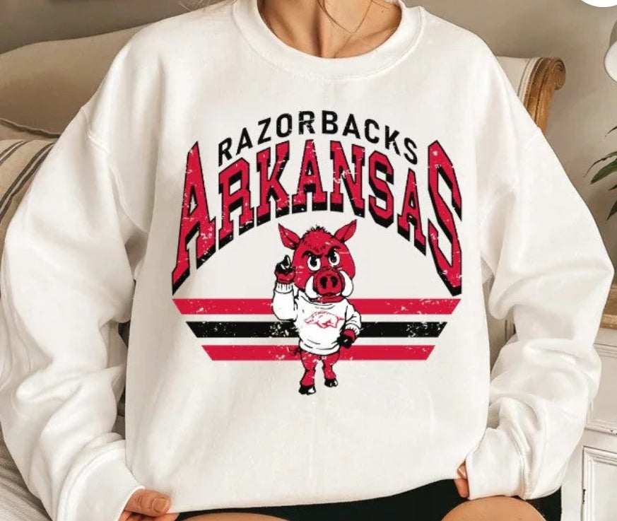 Vintage retro College football sweatshirts / t shirts