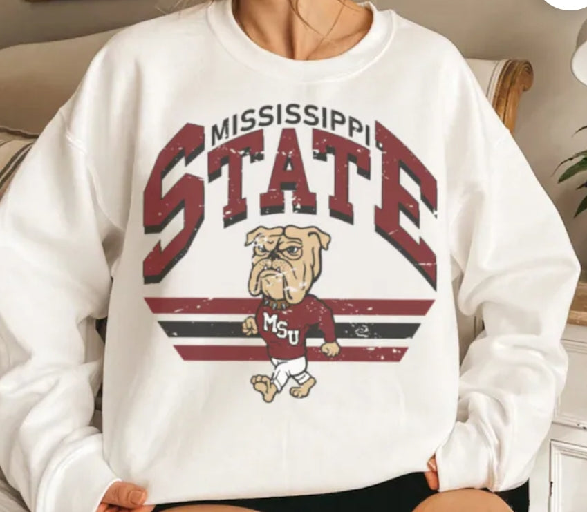Vintage retro College football sweatshirts / t shirts
