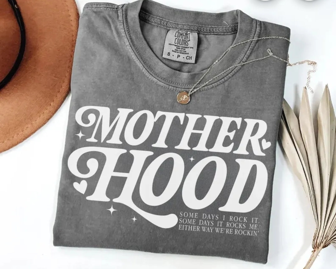 Motherhood comfort colors tee