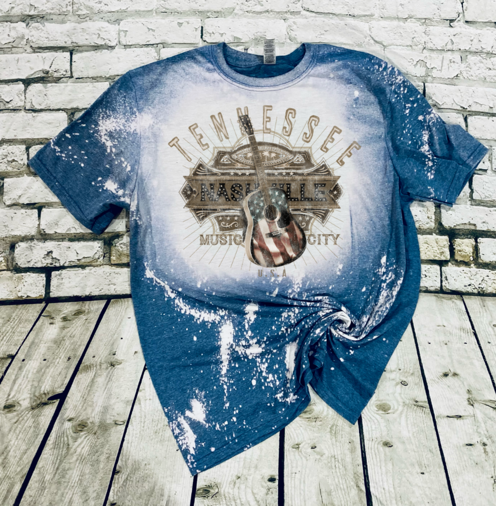 Tennesse music city tee - 4 little hearts