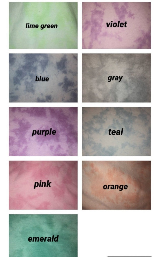 Tie dye hoodies - 4 little hearts