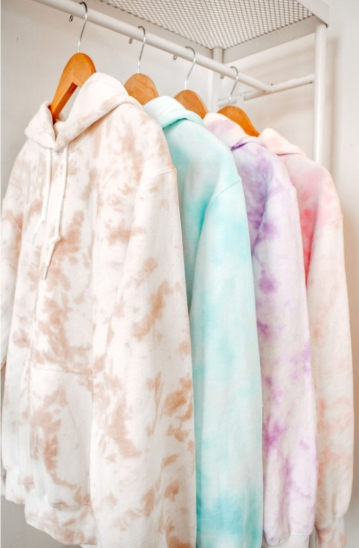 Tie dye hoodies - 4 little hearts