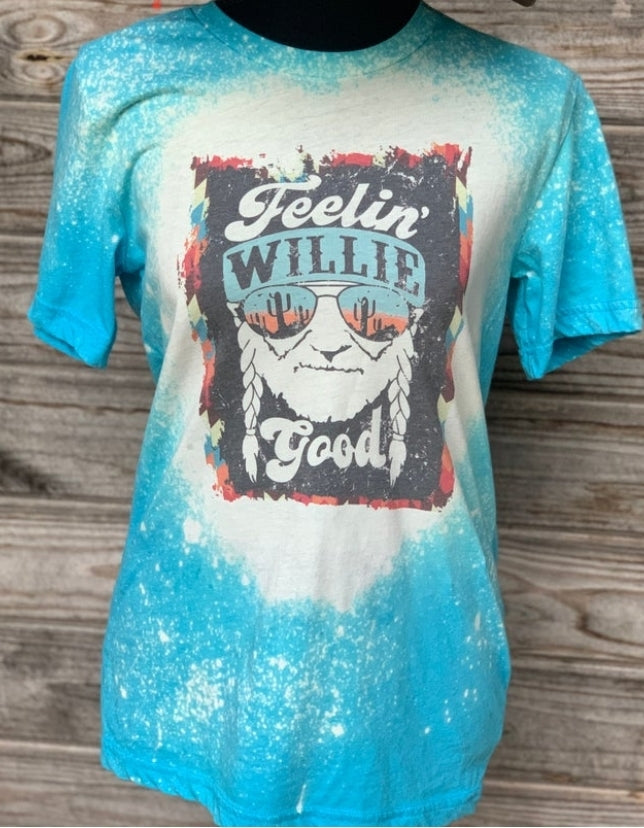 Feelin' willie good tee - 4 little hearts