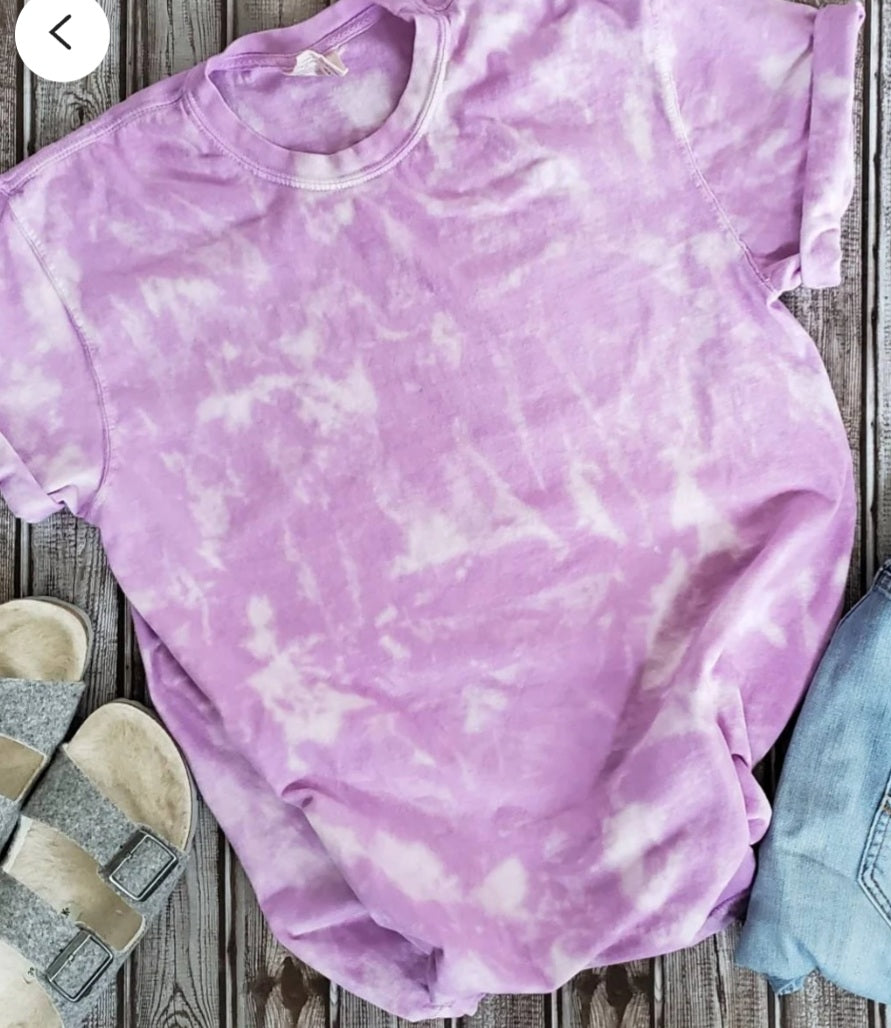 Tie dye short sleeve tee - 4 little hearts