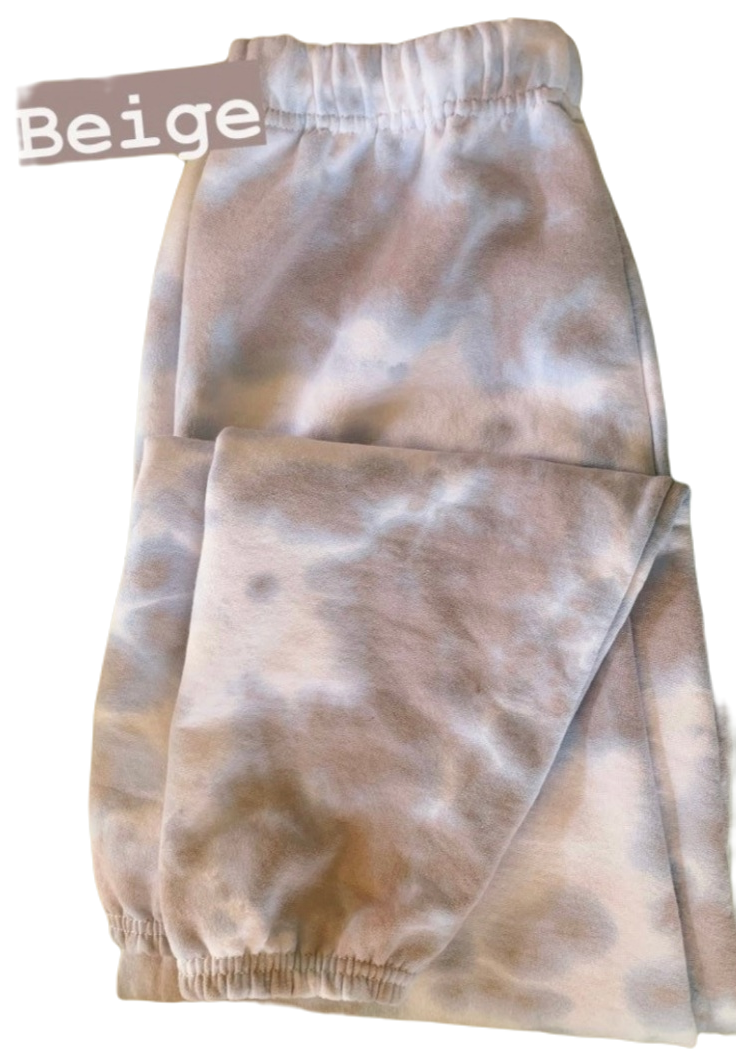 Tie dye sweatpants joggers - 4 little hearts