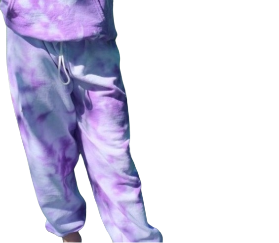 Tie dye sweatpants joggers - 4 little hearts