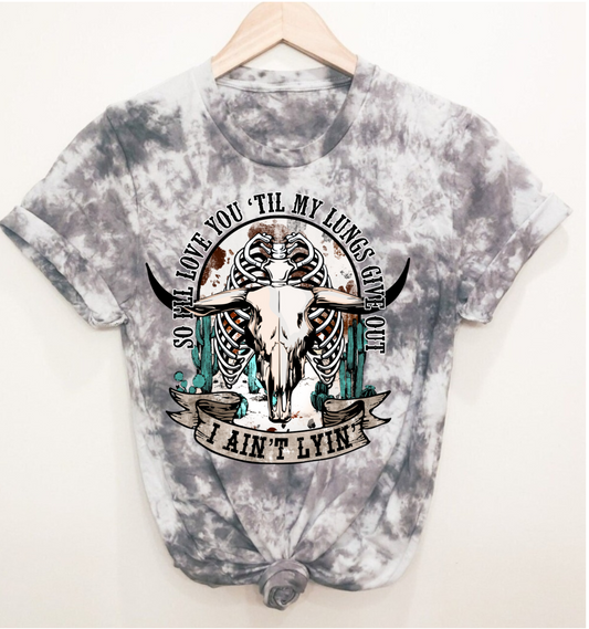 Til' my lungs give out t shirt