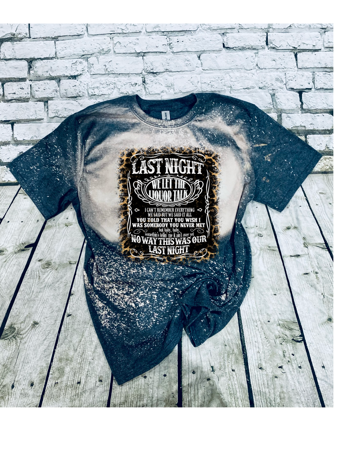 Last night graphic tee