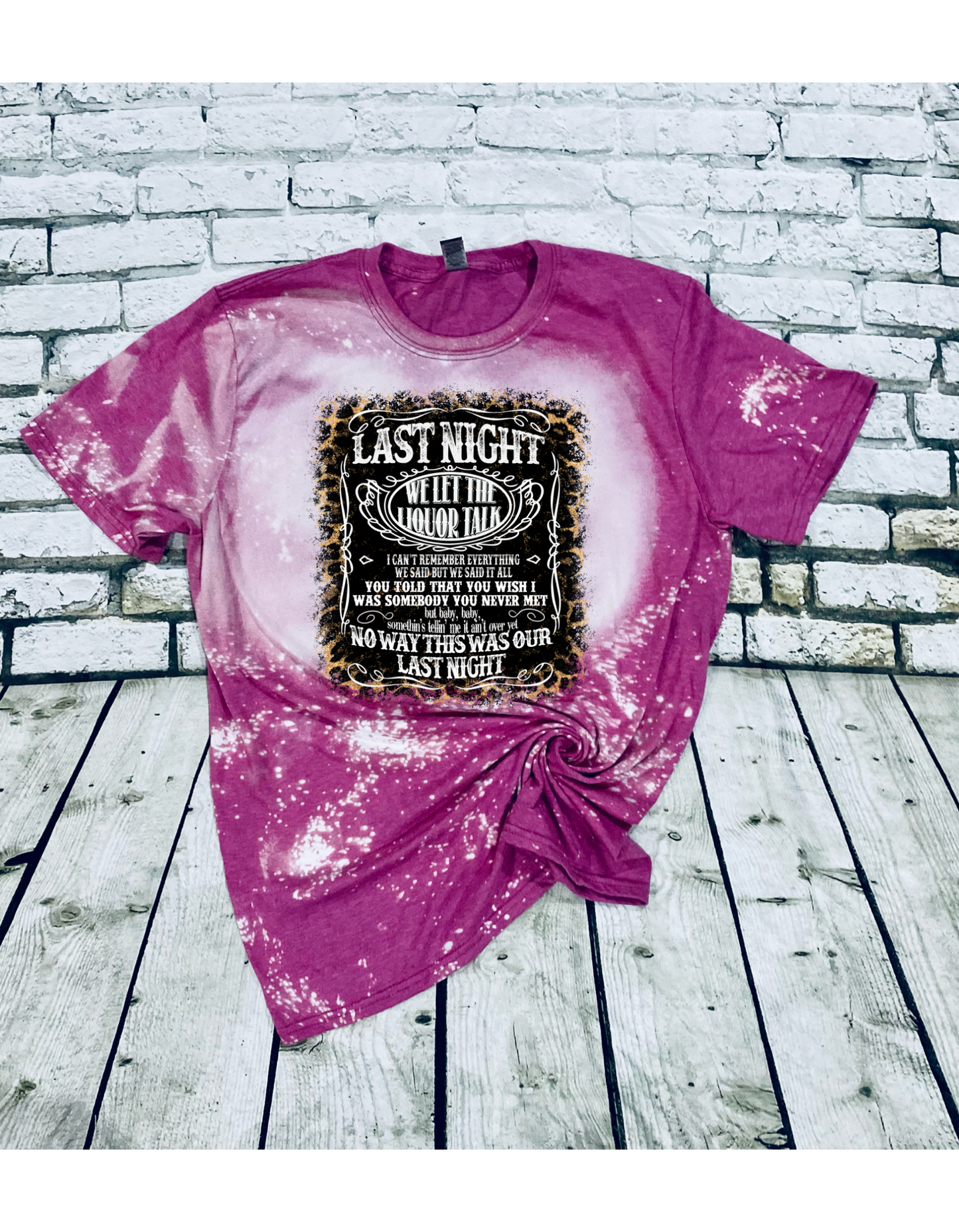 Last night graphic tee